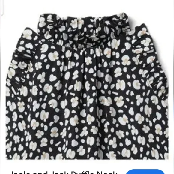 Janie and Jack Black leopard two piece set 2T black animal print - Picture 4 of 14